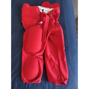Youth Football Pants Red Side Y Md Under Armour